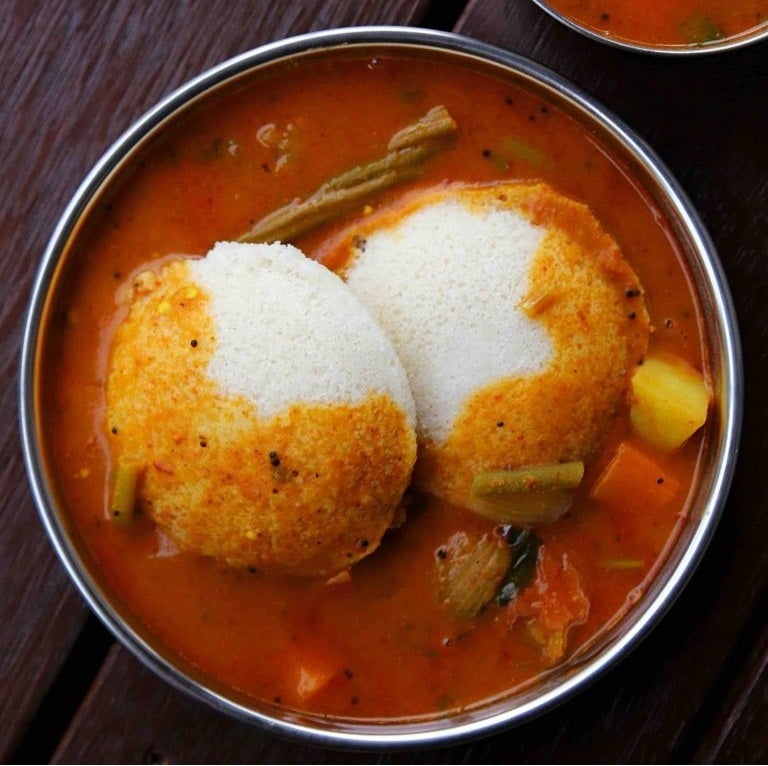 Sambar Idly (2 PC) [Dipped in Sambar] | Simply Indian Restaurant - Near